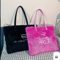 Fur tote bag